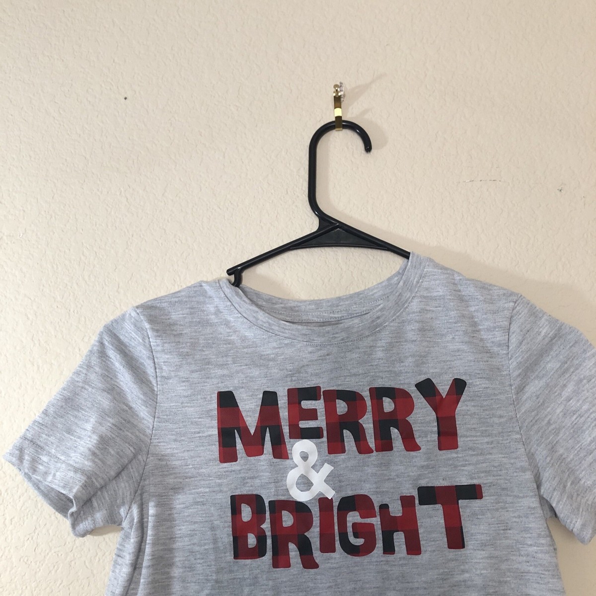 merry and bright pajama shirt