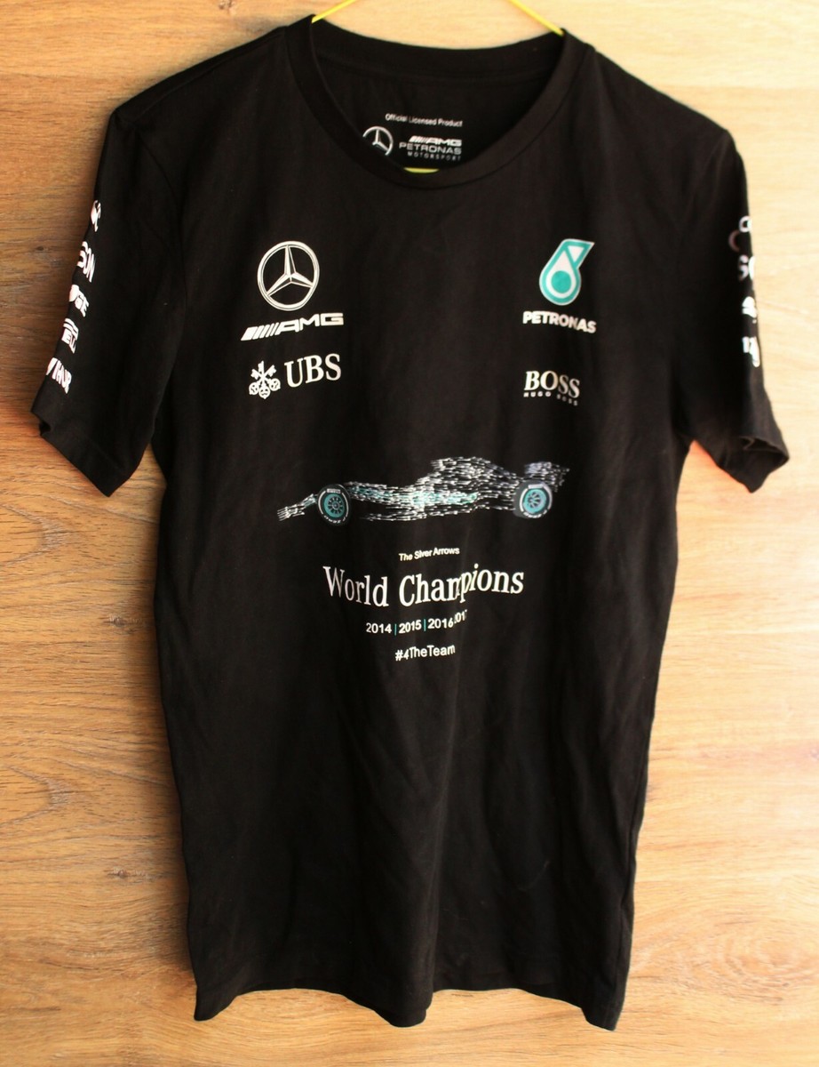 スポーツ選手 L.Hamilton 2014 Mercedes Used Tee Lewis retailer hamilton f1 team apparel