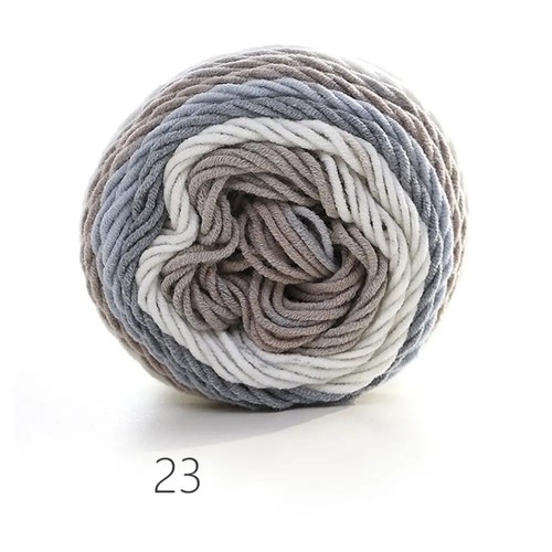 2PCS Hand-woven Cotton Yarn Soft Crochet Thick Yarn For Hand Knitting Scarf DIY - Picture 13 of 34