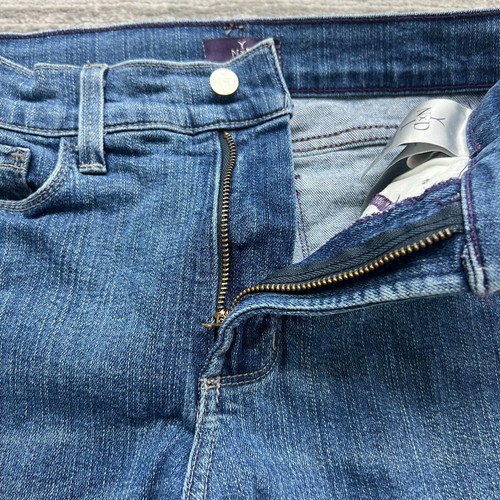 NYDJ Jeans Größe 6 Damen Straight Stretch Mid Rise Medium Wash Blau Denim - Bild 3 von 10