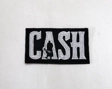 Johnny CASH Patch Iron/Sew on Outlaw Country Music Patch Embroidered Haggard 