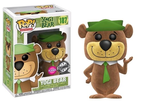Funko Pop! Animation Hanna Barbera - Yogi Bear Flocked Vinyl Figure #187 - Picture 2 of 2