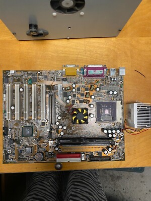 gigabyte GA-7DX REV 2.2 ATX AMD MBD, DURO D950AUT1B CPU, heatsink, fan/warranty