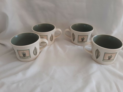 SET OF 4 - PFALTZGRAFF - NATUREWOOD - COFFEE MUGS / CUPS & SAUCERS - Picture 4 of 9