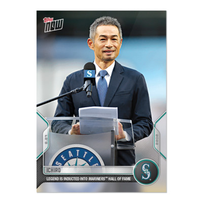 2022 TOPPS NOW #790 ICHIRO SUZUKI INDUCTED INTO SEATTLE
