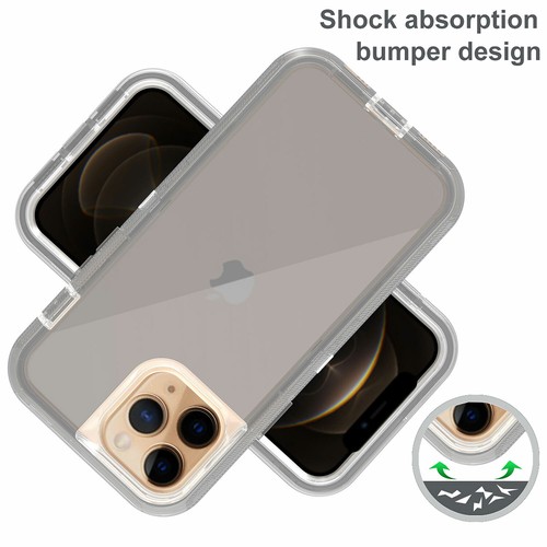 Funda protectora transparente a prueba de golpes para iPhone 16 15 14 13 Pro Max 12 11 - Imagen 22 de 36