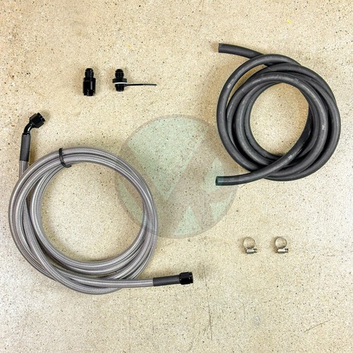96-01 Acura Integra Replacement Stainless Steel Fuel Feed Line & Rubber Return - Picture 2 of 14