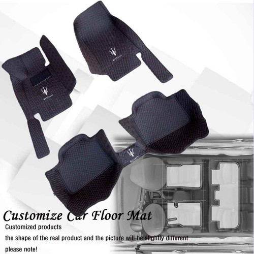 For Maserati Car Floor Mats All Weather Carpets Custom Waterproof Pu Leather - Foto 18 di 22