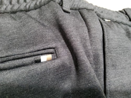 Hugo Boss Drawstring Grey Trousers in Virgin Wool Serge Men US40R Dress Pants - Picture 23 of 23