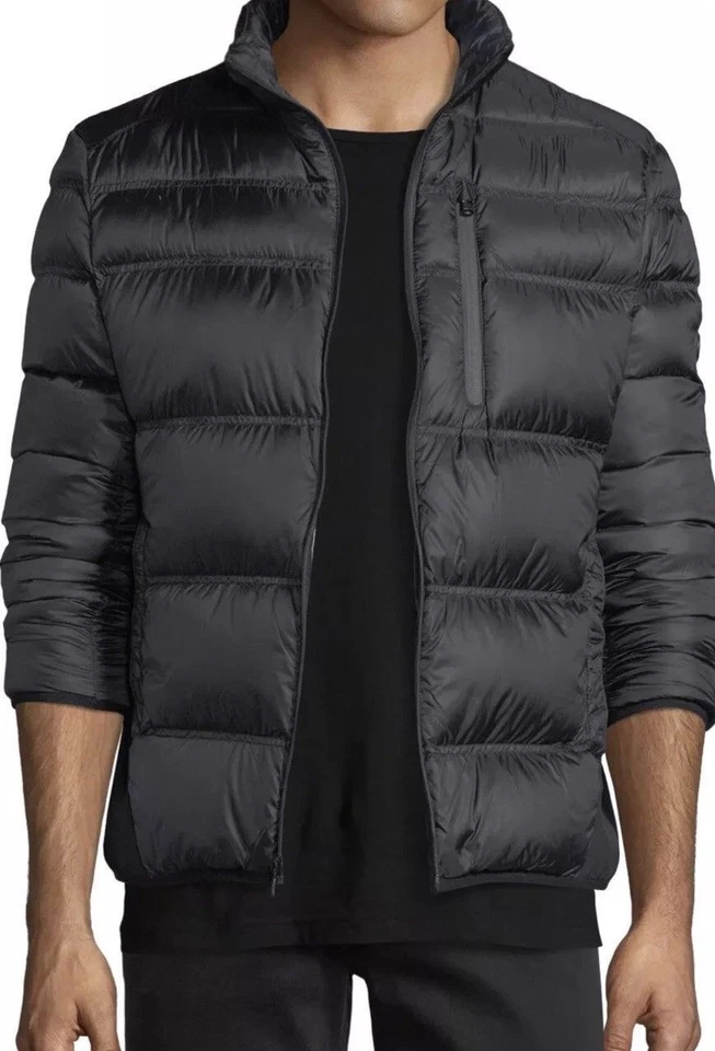 NWOT Michael Kors Men's Black Raymond Softshell Side Down Packable Jacket M,XL - Image 2 of 4