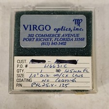 Virgo Optics 1" Dia 125mm Focal Length Spherical Lens No Coating