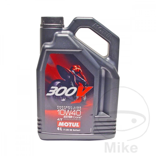 4 Lt Engine Oil 10W40 ORIGINAL MOTUL 300V ROAD RACING 4-Stroke 100% SYNTHETIC