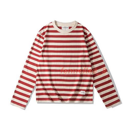 Sailor Striped Shirt Men's Long Sleeve T-shirt Round Neck Tee Casual Top - Bild 7 von 29