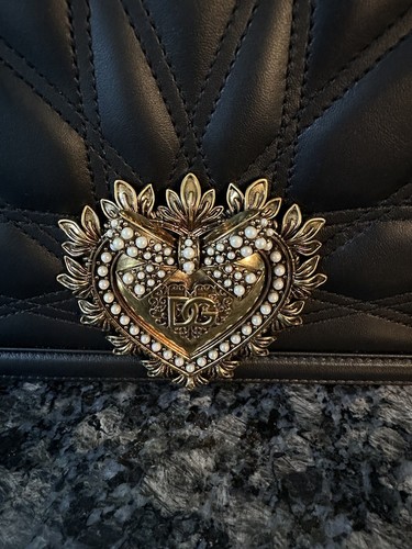 Dolce & Gabbana Black Large Devotion Bag. NWT, Authenticity Card. Purse $3000 - Picture 5 of 18