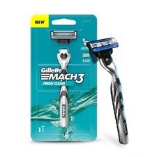 Image of Gillette Mach 3 Turbo Razor with 1 Replacement Blade