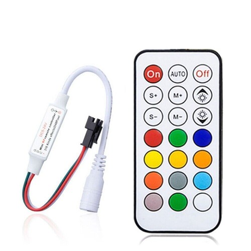 USB/DC RF 14/17/21Keys ws2812 ws2811 RGB IC Led Strip Remote Controller dimmer - Picture 17 of 18
