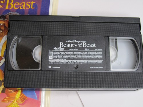 Walt Disney Classic Beauty and the Beast VHS 1992 Black Diamond #1325 - Foto 9 di 10