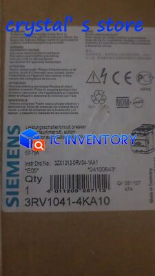 1PCS NEW MANUAL MOTOR STARTER PROTECTION   3RV1041-4KA10 Fast Ship #W6