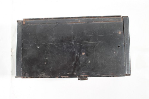 Old Metal Box Classic Car 27.5 X 14.5 X 14.2 Metal Tool Box Transport Box - Picture 3 of 12