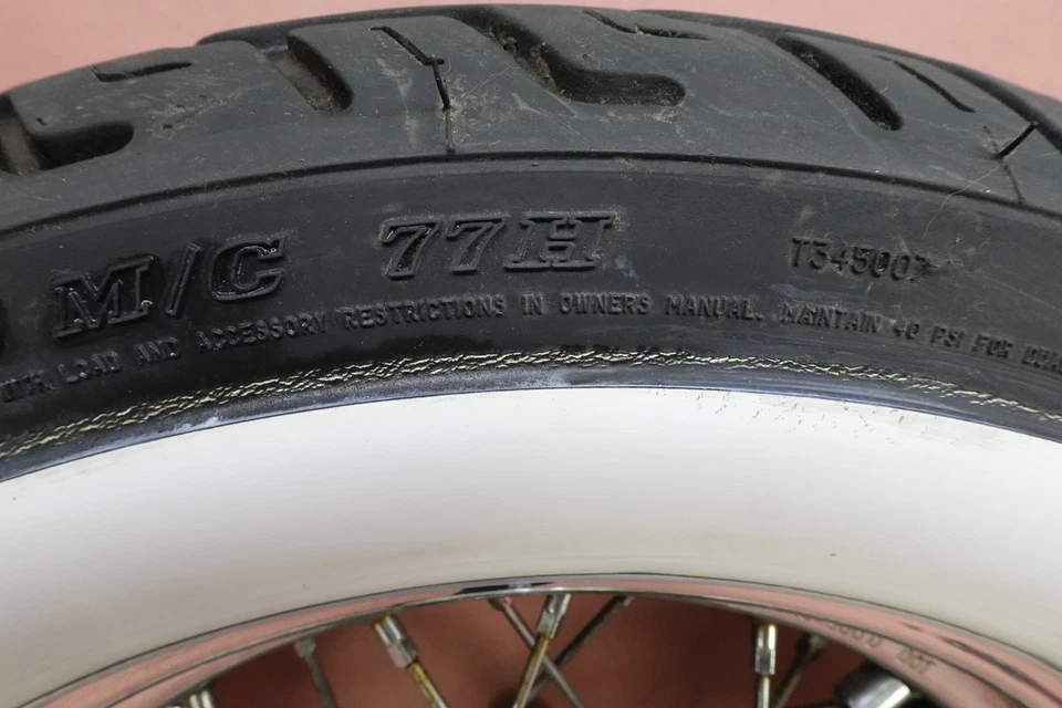 2000-2011 Harley Davidson Heritage Softail FLSTC Rear DUNLOP Tire Rim Wheel - Image 2 of 4