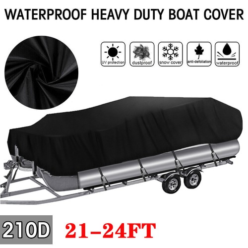 NEVERLAND Heavy Duty Trailerable Pontoon Boat Cover for Winter Outside Storage - Picture 18 of 18