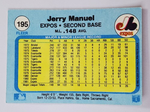 You Pick Your Cards ⚾ 1982 Fleer 1-385 ⚾ Baseball Set Builder card ⚾ - Picture 250 of 511