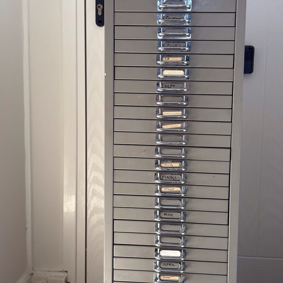 BISLEY .? METAL 30 DRAWER FILING eBay