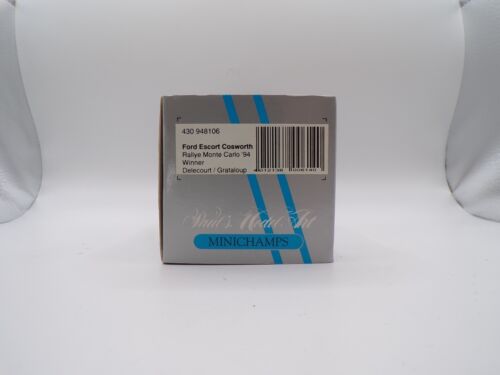 MINICHAMPS 430 948106 FORD ESCORT COSWORTH RALLYE MONTE CARLO 94 COME NUOVO IMBALLATO 1:43 - Foto 5 di 11