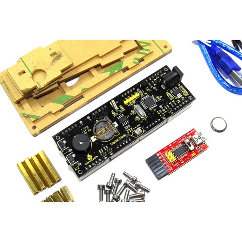 Keyestudio Smart Clock Kit KS0201 zum Selbermachen temporäres rotes Acryl Arduino Flux Workshop - Bild 4 von 6
