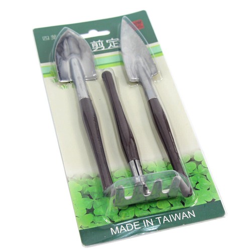 Stainless steel gardening shovel 3-piece set mini succulent planting tool - Picture 4 of 11