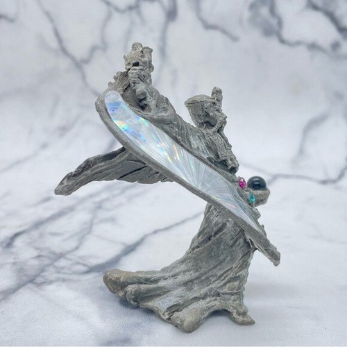 Vintage 1993 Comstock Pewter Wizard Fantasy Figure Holographic - Picture 4 of 9