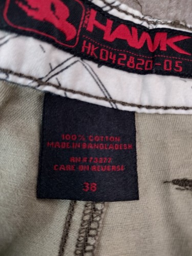 NWT Tony Hawk Brown Plaid THY19S1011 Flat 11" Inseam Cargo Shorts Skater Sz 38 - Picture 7 of 15