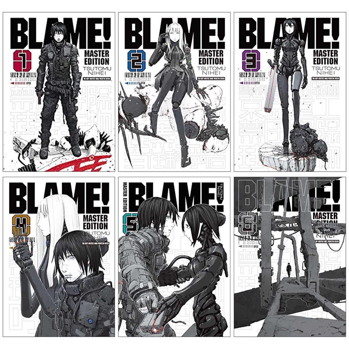 BLAME! Manga Vol 1-6 Complete Master Edition 6-book Set by BLAME! Manga Vol 1-6 Complete Master Edition 6-book Set by