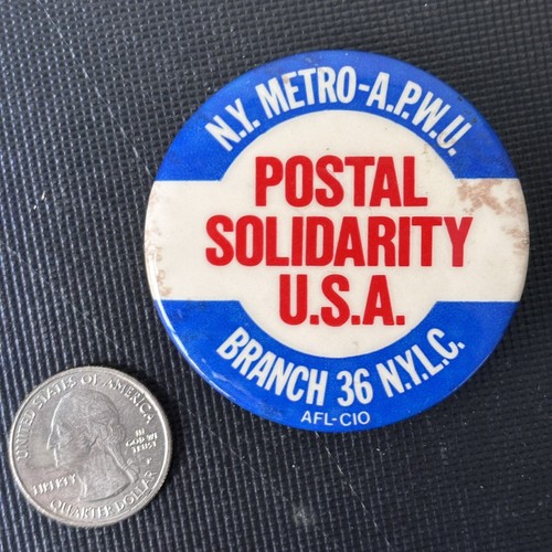 NY Metro-American Postal Workers Union Postal Solidarity USA pin Branch 36 NYLC - Picture 3 of 3