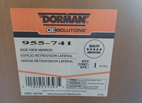 955-741 Dorman Mirror Driver Left Side Heated for Chevy Hand Chevrolet Traverse