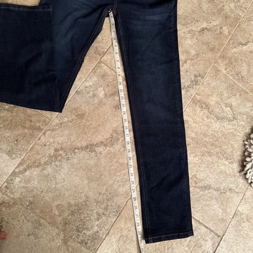 NWT 7 For All Mankind Boys Jeans 16 Slimmy Straight Dark Blue Denim Adjustable - Picture 9 of 11