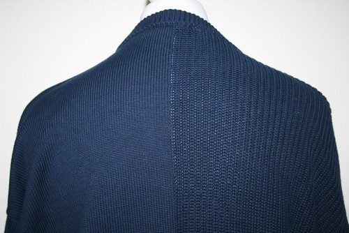 Desigual Mens Chunky Knitted Jumper - M/L - Navy Blue - Military Detail Top - Picture 9 of 11