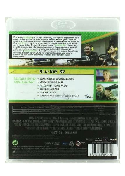 The Green Hornet Blu-ray 3D - REGION LIBRE.A-B-C    - Imagen 2 de 2