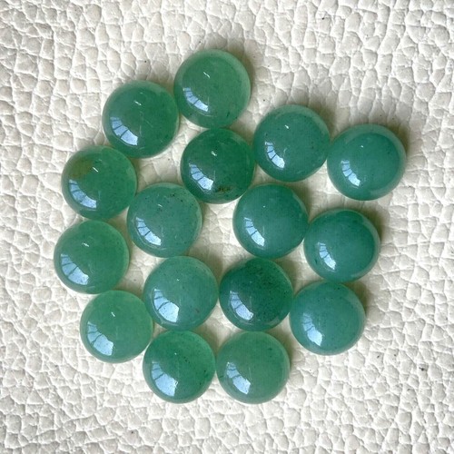 Natural Green Aventurine Loose Gemstone Round Calibrated Cabochon 3mm-20mm - Picture 9 of 9