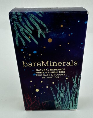 BareMinerals Natural Radiance Prime & Finish Mini Trio-Primer Mascara Lip Gloss