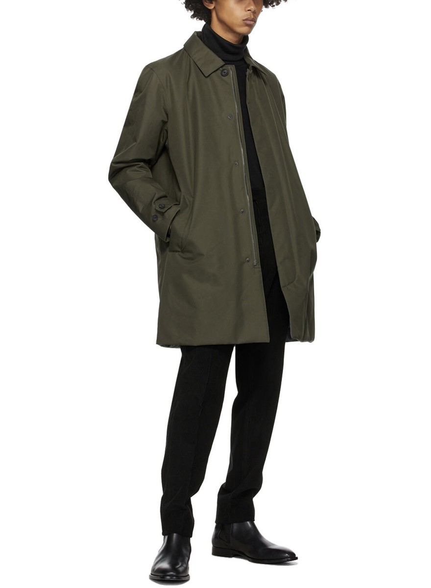 Z Zegna Mens Microtene Mac Coat X-Large Green Raincoat - NWT Z Zegna Mens Microtene Mac Coat X-Large Green Raincoat - NWT