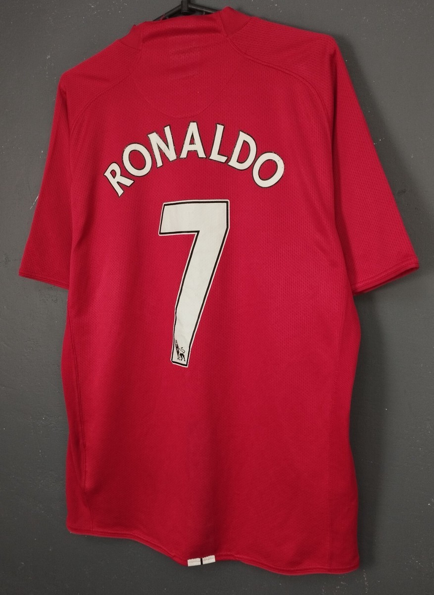 MEN FC MANCHESTER UNITED 2007/2009 RONALDO 7 SHIRT JERSEY SOCCER