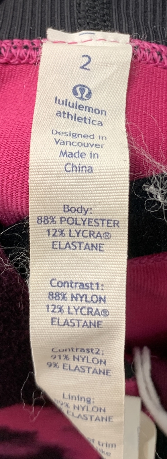 Lululemon Womens Blooming Pixie Raspberry Pink Bl… - image 3