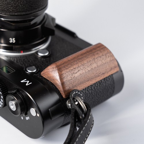 Wood Wooden L Hand Grip Holder For Leica M240 M246 M262 Camera Alloy Baseplate - Picture 16 of 31
