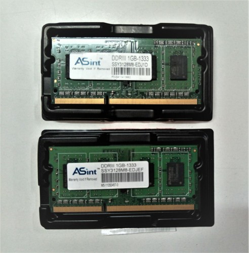 Memoria RAM (2 x 1Gb) - 2Rx16 PC3 - 8500S/10600S - DDR3 SODIMM - Varias marcas - Imagen 2 de 6