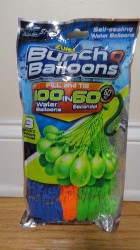 Marked down Zuru Bunch O Balloons 100 Self Sealing Water Balloons New Fun Toys - 第 1/2 張圖片