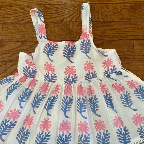 Oliphant Tuckernuck Resortwear Girls sz 4 Block Print Sundress EUC - Picture 6 of 13