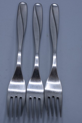 3-Pc WMF Cromargan SERENA Wave Dinner Forks 7-1/4" Stainless Germany Flatware - Picture 3 of 7