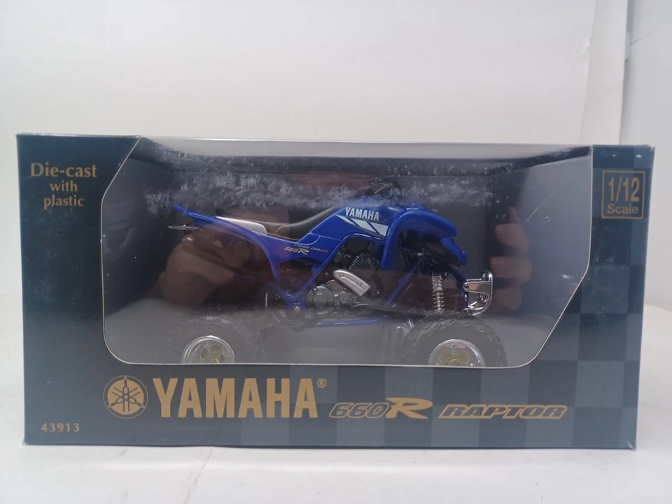 New Ray CityCruiser Collection Yamaha 660R Raptor in Blue 1:12 diecast - Image 2 of 4