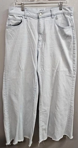 DL1961 Jeans Womens 32 Light Blue Denim Hepburn Wide Leg High Rise Vintage 33